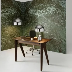 Escritorio Slab, Roble ahumado, 120 cm