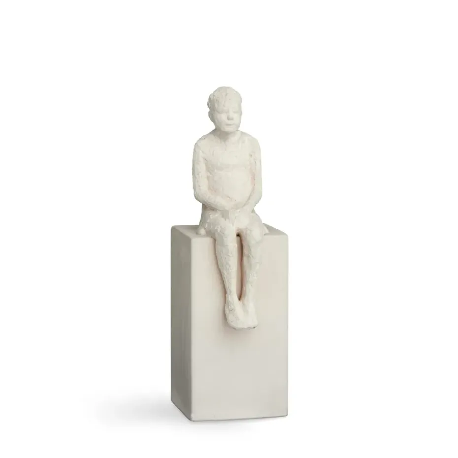 Escultura con mensaje Character, The dreamer