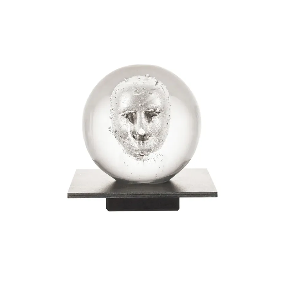 Escultura de cristal BV Headman, transparente