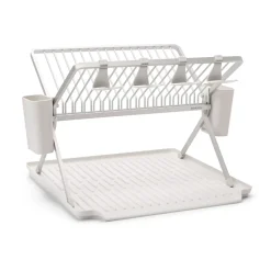 Escurreplatos plegable Sinkside 51 cm, gris claro