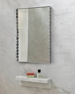 Espejo Arcs Mirror Rectangle S 43,5x61,5 cm, Acero inoxidable
