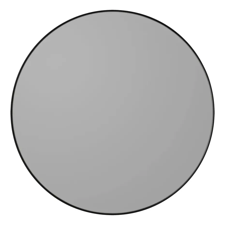 Espejo Circum Ø50 cm, vidrio tintado-negro