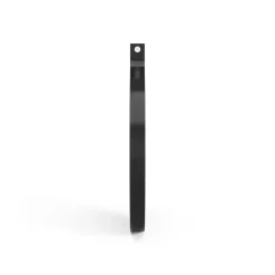 Espejo Comma redondo Ø40 cm, Fresno teñido de negro