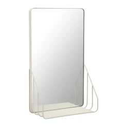 Espejo con estante Nod 30x50 cm, Beige