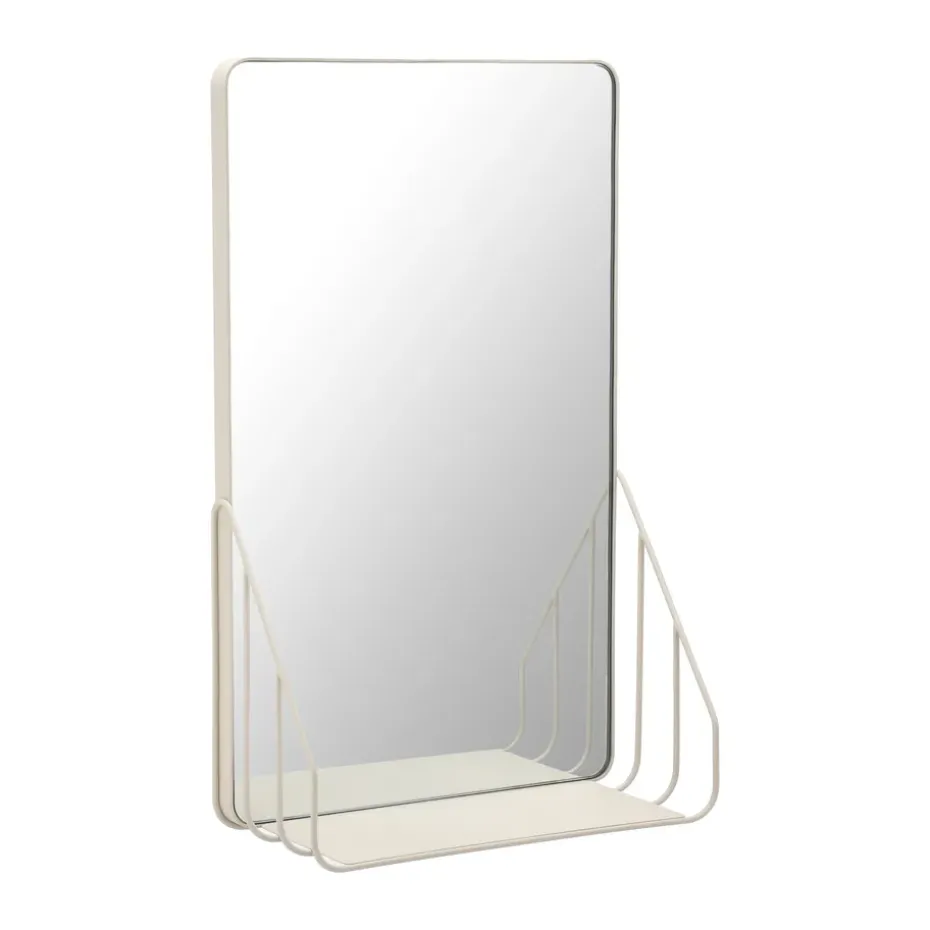 Espejo con estante Nod 30x50 cm, Beige