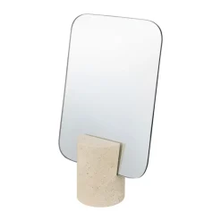 Espejo de mesa Travertin, Lino