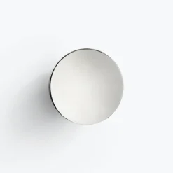 Espejo de pared Aura small, Acero inoxidable