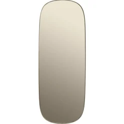 Espejo grande Framed, Taupe-taupe, 118x44,5