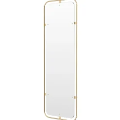 Espejo rectangular Nimbus, Polished brass
