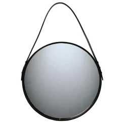 Espejo redondo Ørskov, negro, Ø 30 cm
