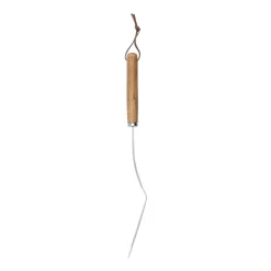Espátula ranurada Heirol inoxidable 36 cm, haya