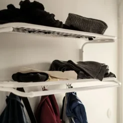 Estante sombrerero Classic 650, Negro/negro, 2 niveles, 40 cm