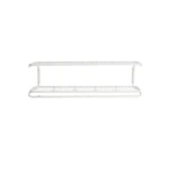 Estante sombrerero Classic 650, Blanco/blanco, 2 niveles, 100 cm