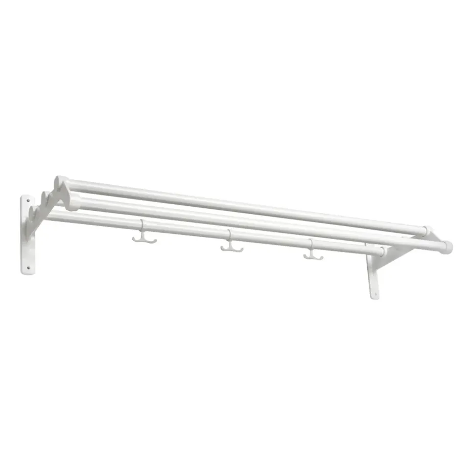 Estante sombrerero Nostalgi 291 100 cm, blanco-blanco