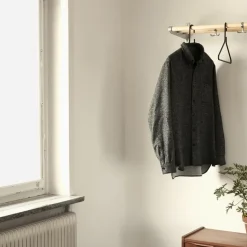 Estante sombrerero o zapatero Nostalgi, Abedul, soportes aluminio