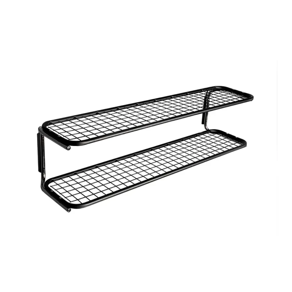 Estante zapatero Classic 650, Negro/cromo, 2 niveles, 120 cm