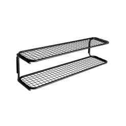 Estante zapatero Classic 650, Negro/negro, 2 niveles, 40 cm