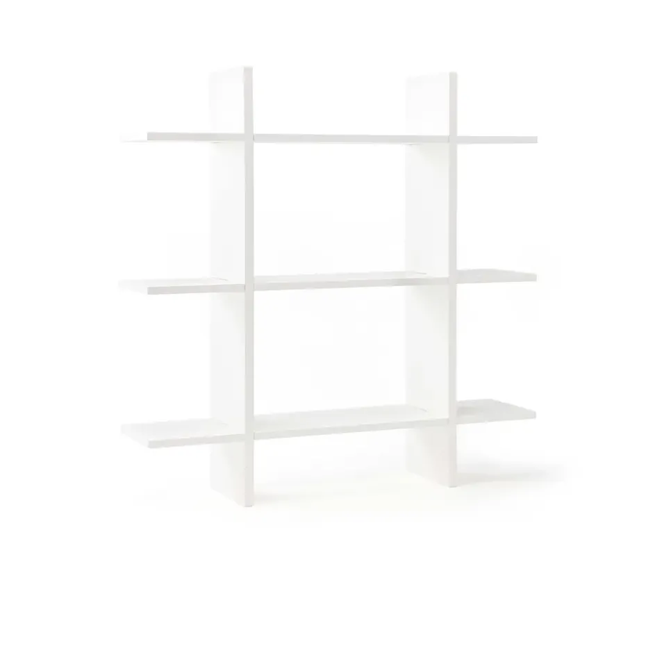 Estantería de pared con 3 baldas Star, Blanco