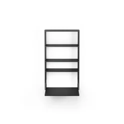 Estantería de pared con escritorio Gridlock - M1-A4-0-D, Black stained Ash