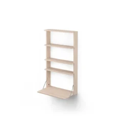 Estantería de pared con escritorio Gridlock - M1-A4-0-D, Natural Ash