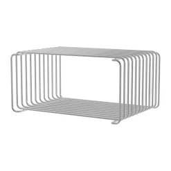 Estantería Panton Wire Half Height 34,8x17,2x25,7 cm, Chrome