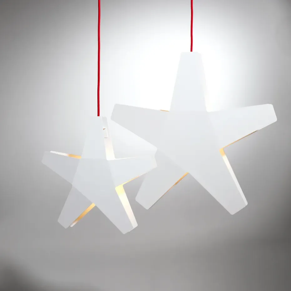 Estrella de Adviento Advent Stjärna, Gris, 40 cm, cable de tela gris claro