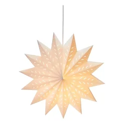 Estrella de adviento Alfa blanco, 60 cm