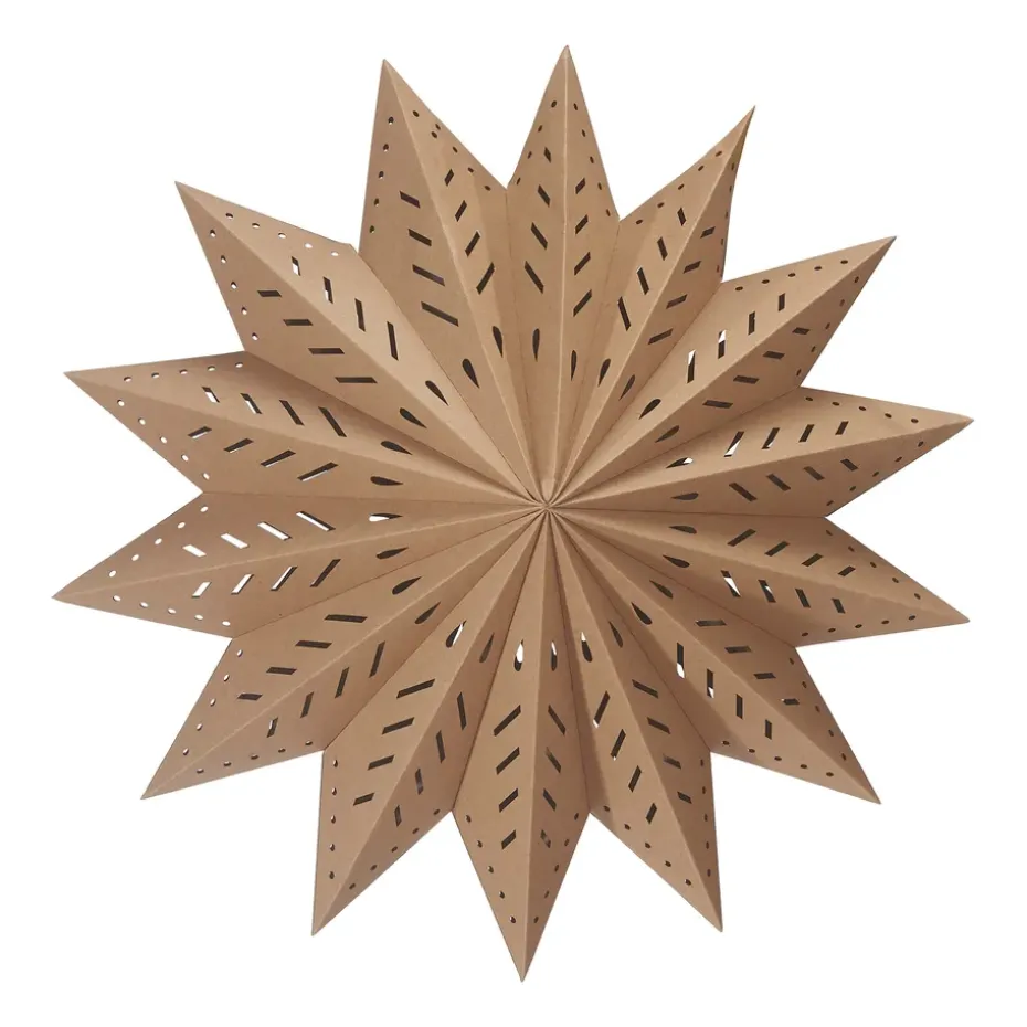 Estrella de adviento Alfa marrón, 50 cm