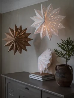 Estrella de adviento Alfa marrón, 60 cm