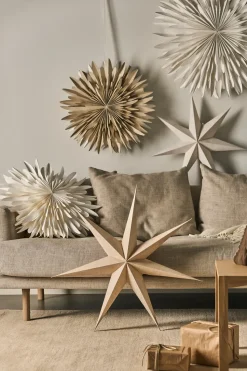 Estrella de Adviento Bare natural, 80 cm