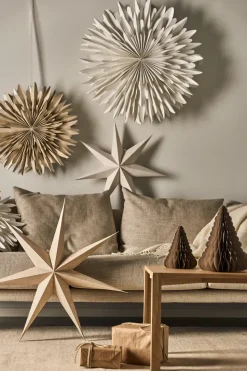Estrella de Adviento Bare blanco, 60 cm