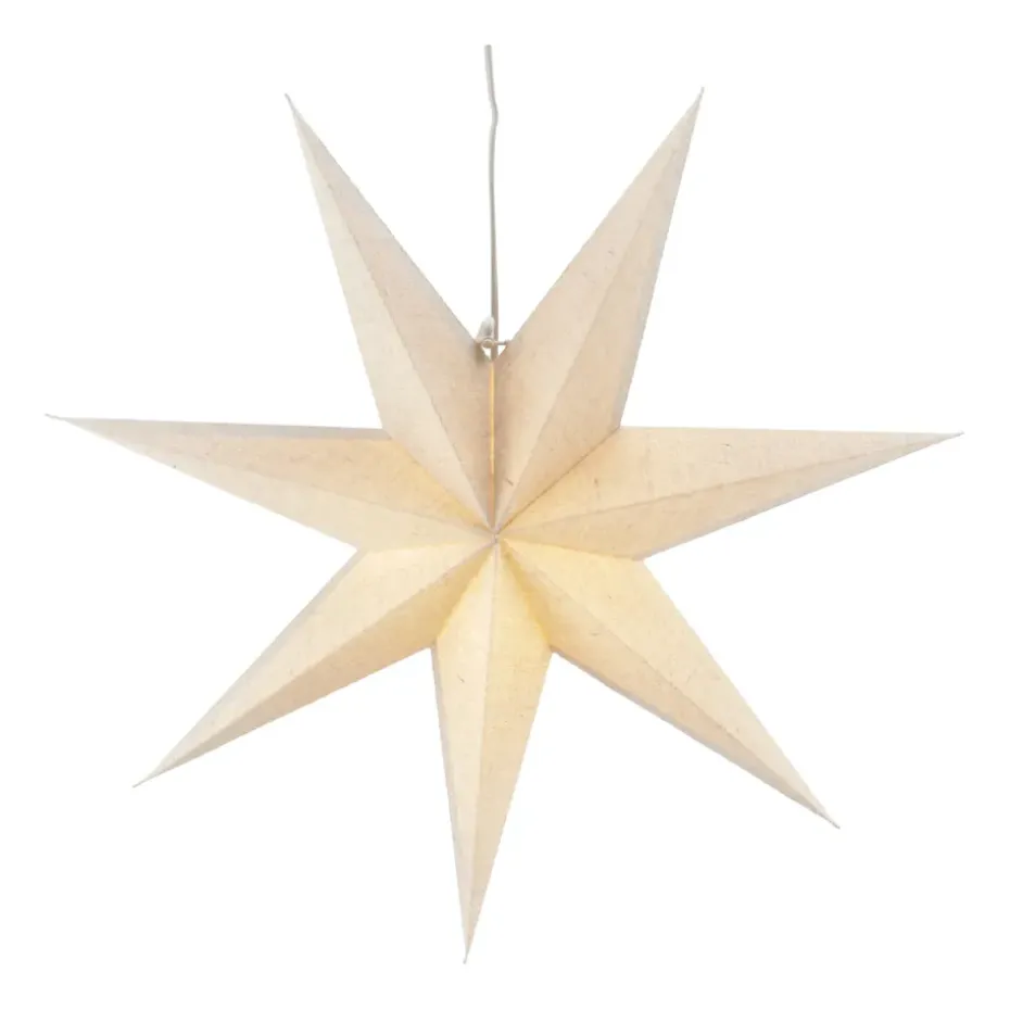 Estrella de Adviento Bare blanco, 80 cm