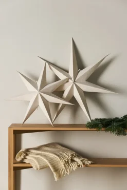 Estrella de Adviento Bare blanco, 80 cm