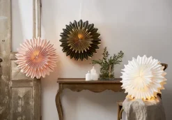 Estrella de adviento Crystal Ø55 cm, verde