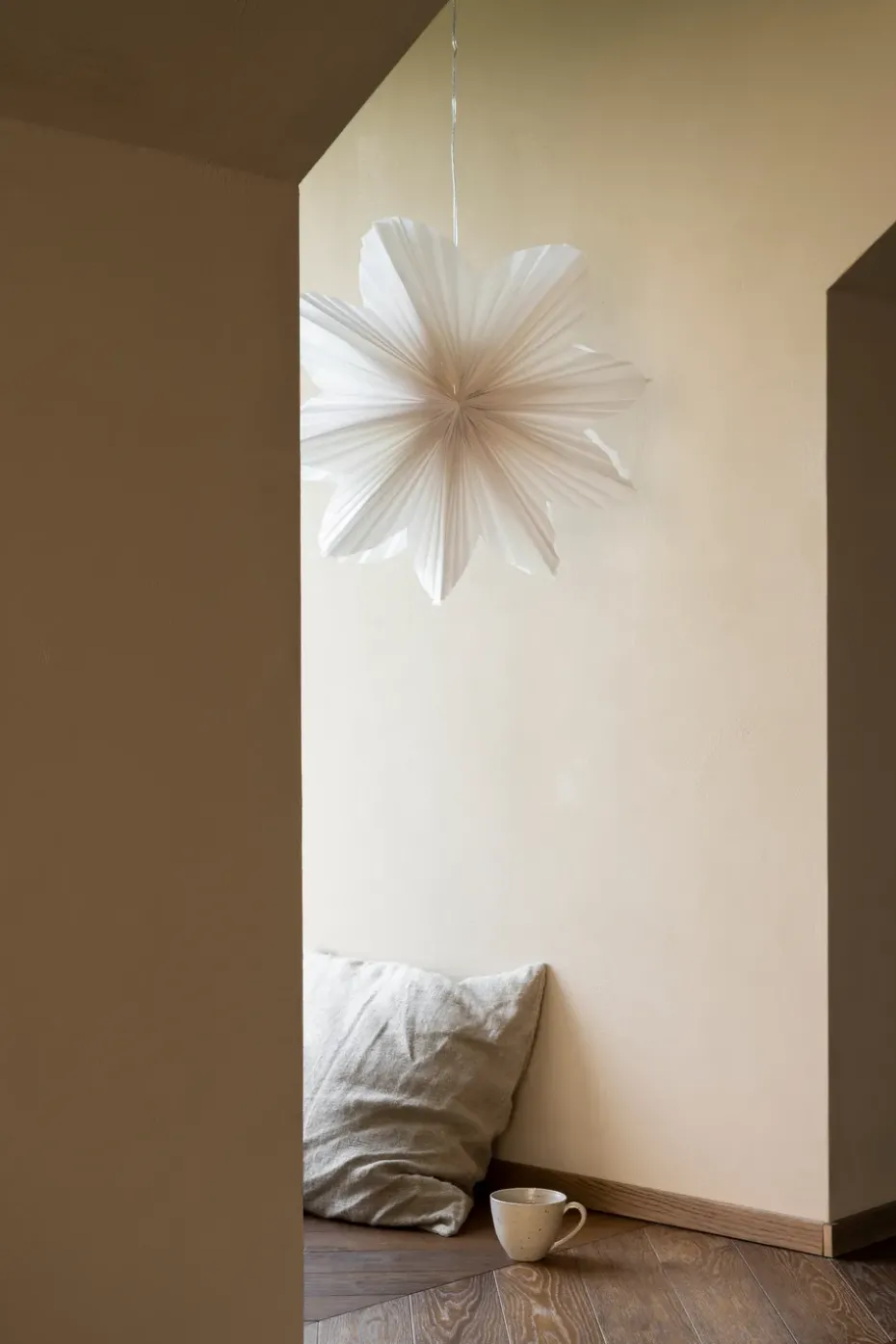 Estrella de Adviento Daisy Ø60 cm, Blanco