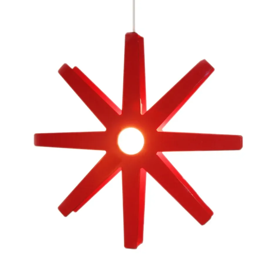 Estrella de adviento Fling rojo, Ø 50 cm