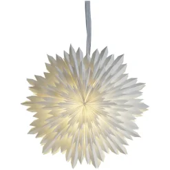 Estrella de adviento Ice Ø50 cm, blanco