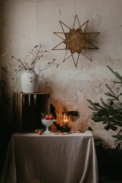 Estrella de Adviento Karin Ø70 cm, marrón