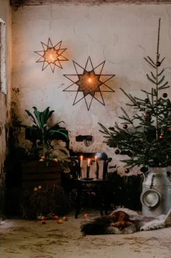 Estrella de Adviento Karin Ø70 cm, marrón