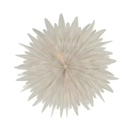 Estrella de Adviento Luna blanco con puntos, Ø80 cm