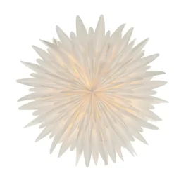 Estrella de Adviento Luna blanco, 80 cm