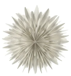 Estrella de Adviento Luna blanco con puntos, Ø80 cm