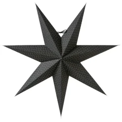 Estrella de navidad Aino negro, 60 cm