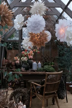 Estrella de navidad Eldig Ø70 cm, blanco