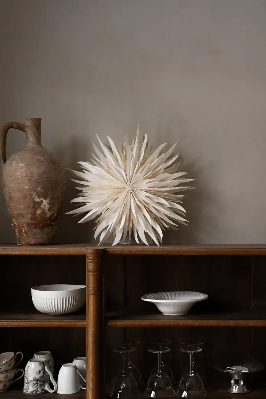 Estrella de navidad Eldig Ø52 cm, blanco