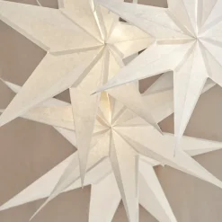 Estrella de navidad Greta blanco, 80 cm