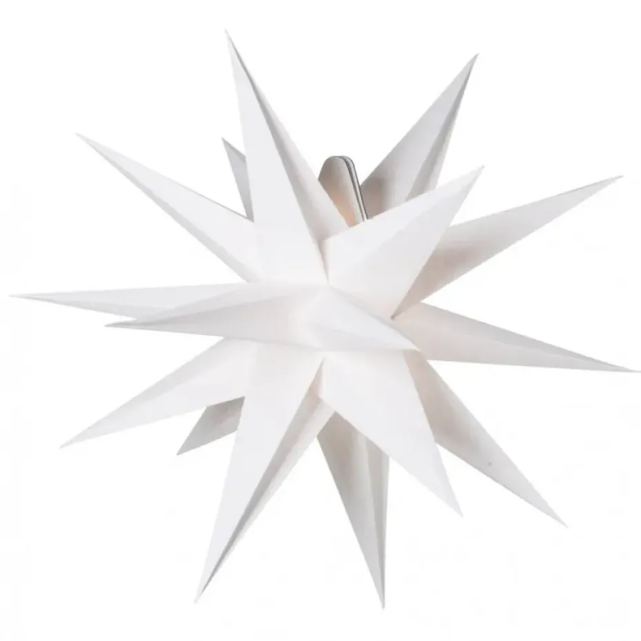 Estrella de Navidad Sputnik Ø60 cm, blanco