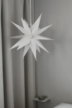 Estrella de Navidad Sputnik Ø60 cm, blanco