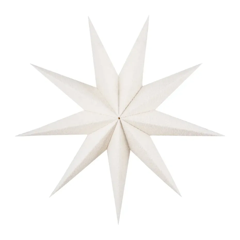 Estrella de Navidad Stella Bouclé 75, Blanco