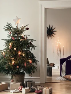 Estrella para árbol de Navidad Pulp 22 cm, White